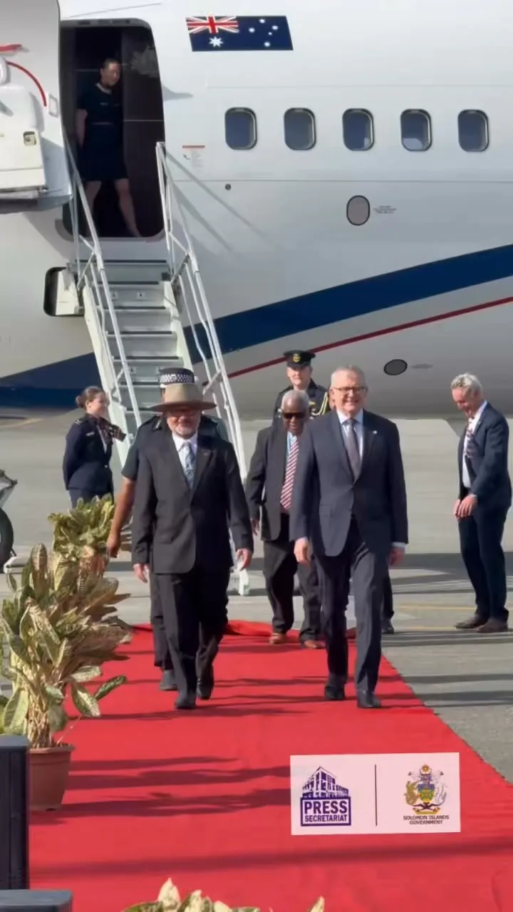 13K views · 321 reactions | 🇸🇧🤝🇦🇺 On 7 July 2026, the Solomon Islands welcomed Australian Prime Minister Hon. Anthony Albanese for a significant one-day official visit to Honiara, highlighting th