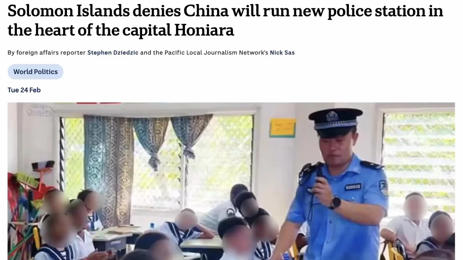 76K views · 2.2K reactions | Recent reports have raised concerns about the new police post in Chinatown, Honiara, with rumors suggesting it could be run by Chinese police.

However, authorities say the post will be operated by the Roya